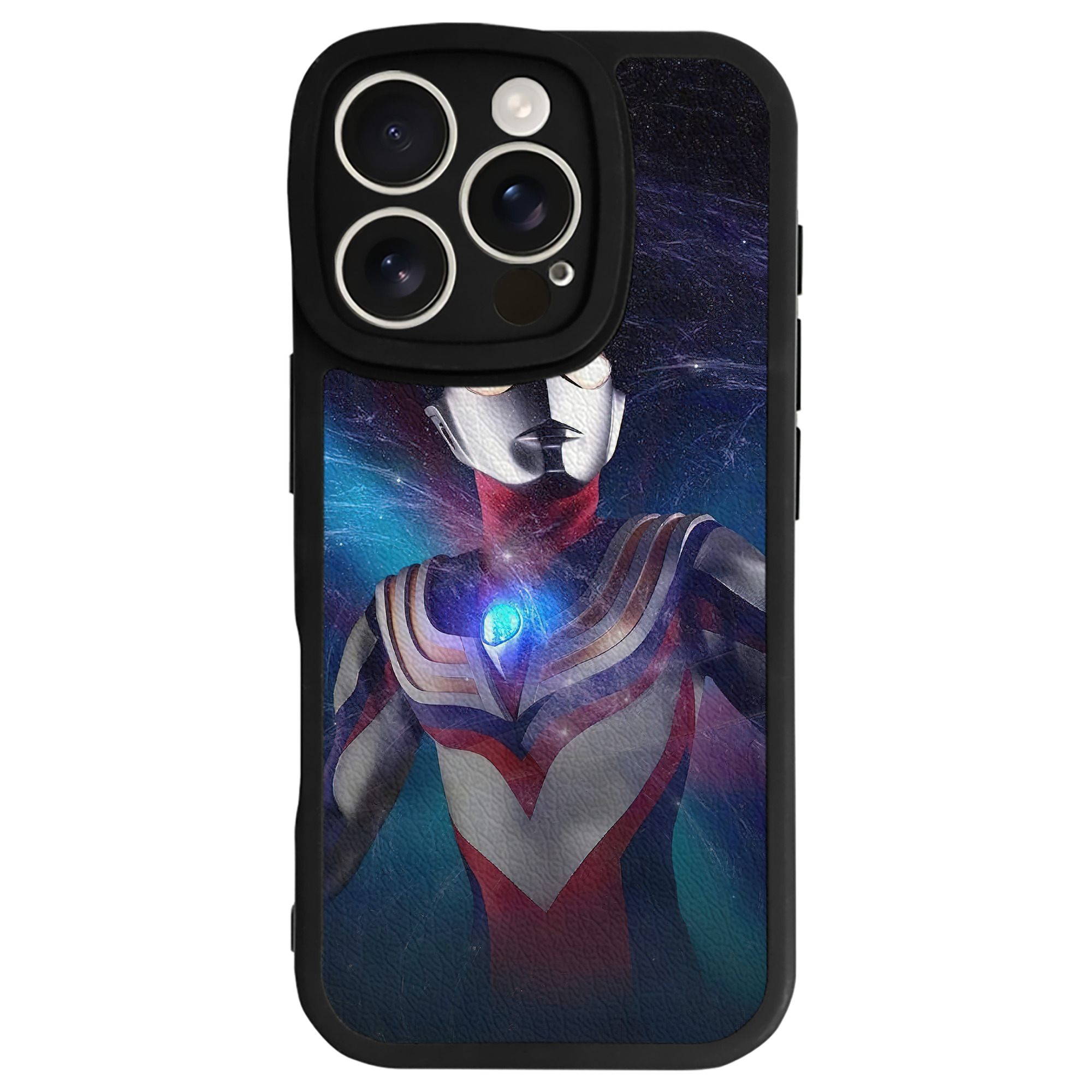（画像用） ウルトラマン Ultraman 【iPhone 16シリーズ対応】シリコンスマホケース（レザー調） 材質：シリコン